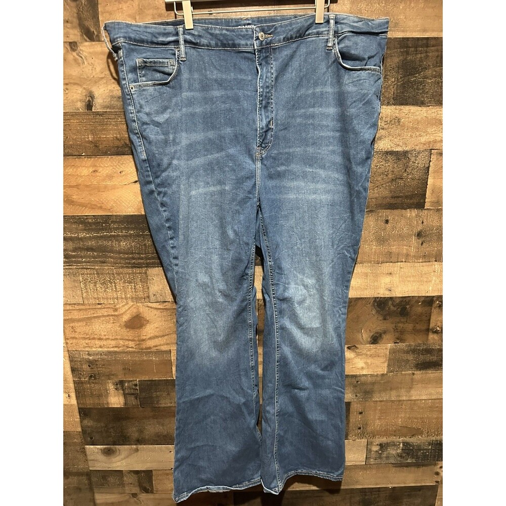 Old Navy Womens Extra High Rise Flare 26-30 Plus Size Jeans